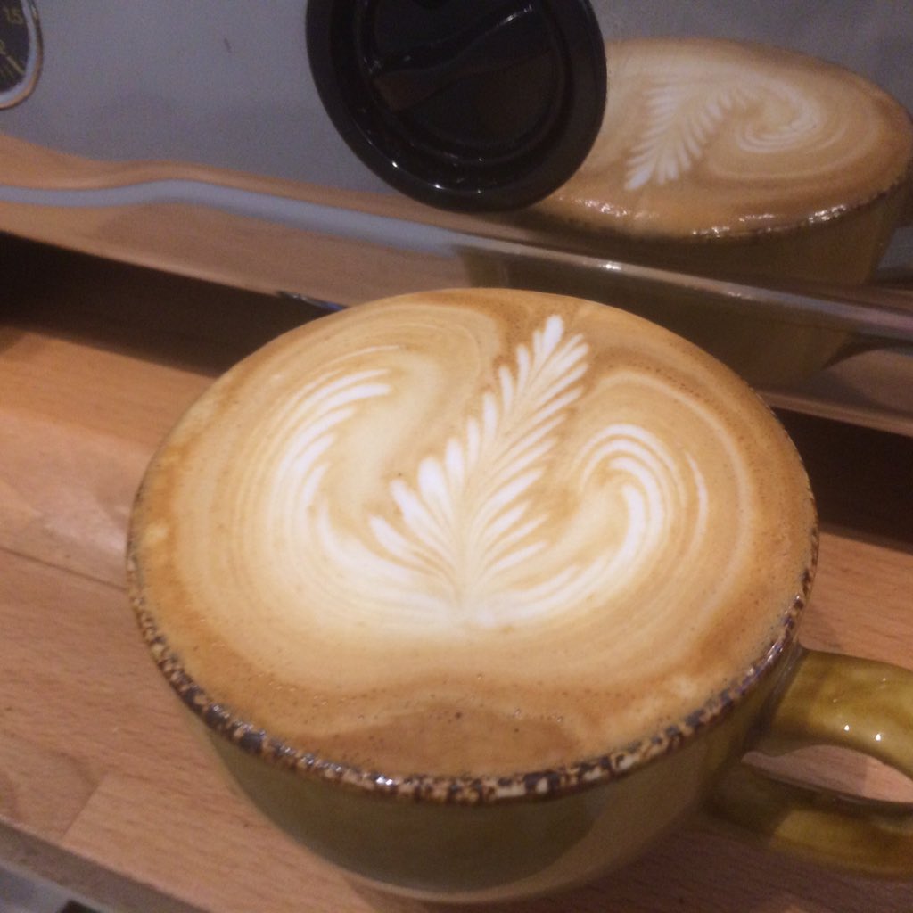 TurnFitDeli's tweet photo. It's the day of the #Rosetta it would seem! #coffee #latteart #lovetopour https://t.co/55bDSIZofz