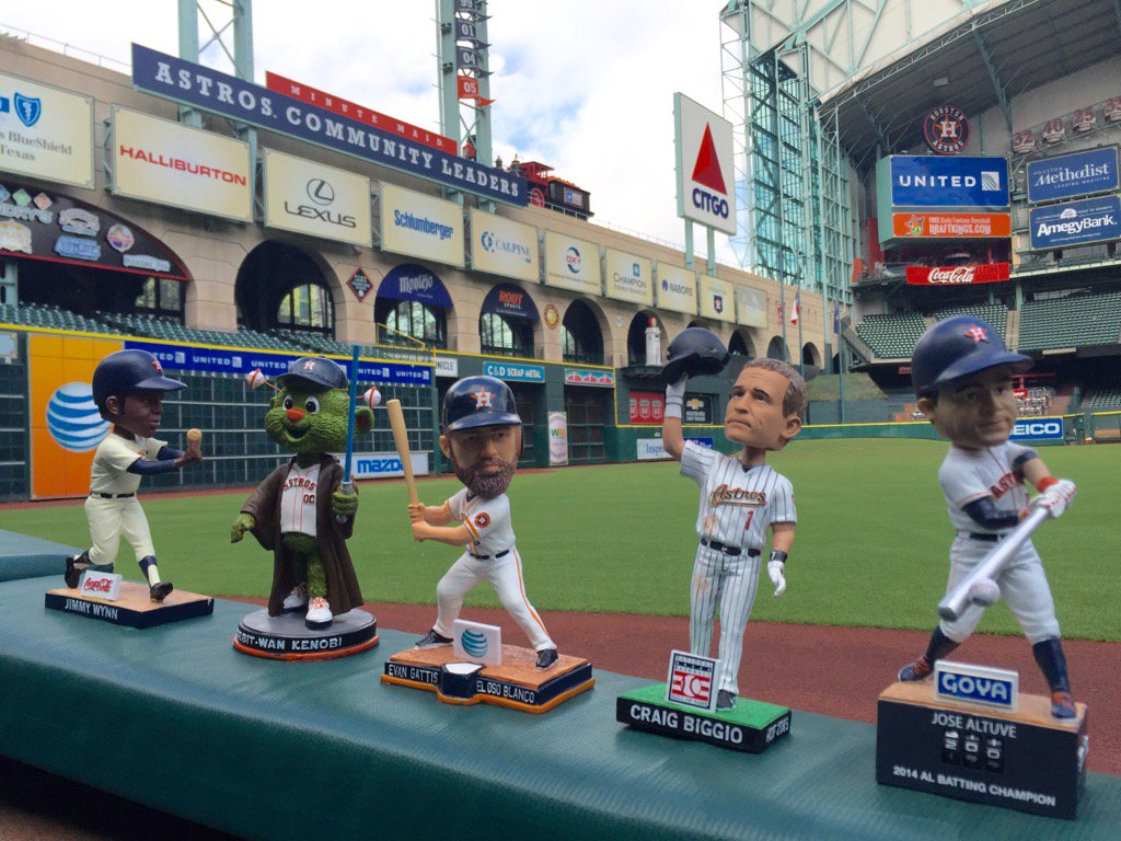 astros's tweet photo. Happy #NationalBobbleheadDay! What's on your #Astros Bobblehead wish list for 2016? https://t.co/l7Hlus384t