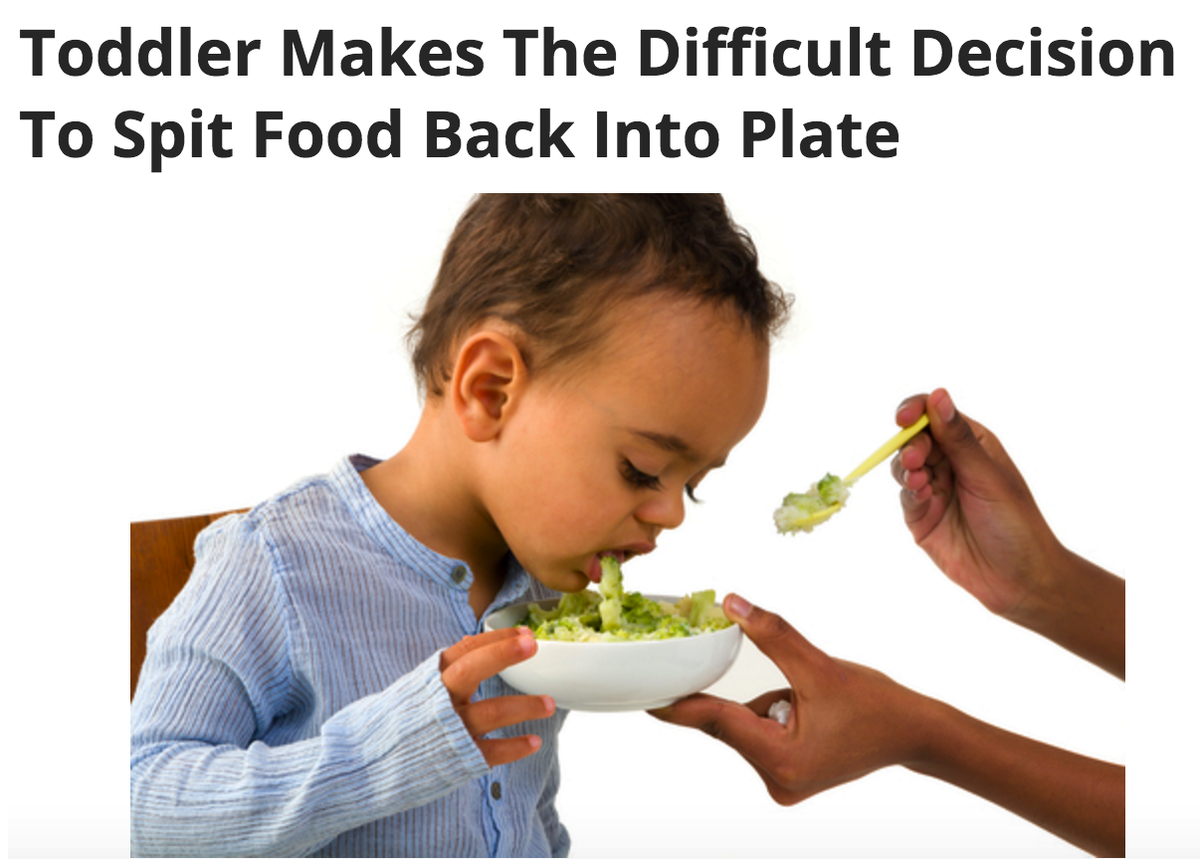 MomNewsDaily's tweet photo. Toddler Makes The Difficult Decision To Spit Food Back Into Plate https://t.co/Pr9QHRrftf https://t.co/YkD8HJIvPd