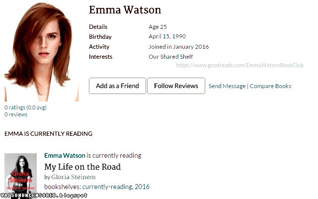 Emma Watson Updates On Twitter Emma Watson And Our