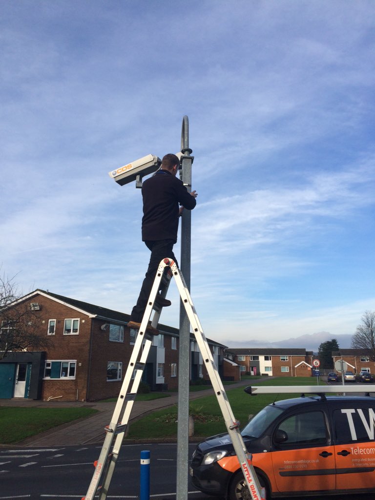 TWL_Tech's tweet image. Installing ANPR camera point #cat6 #cctv #anpr