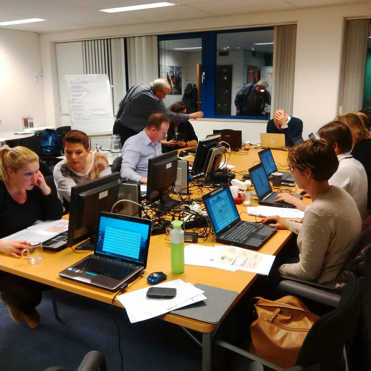 Our crew preparing for live scoring and live streaming of the 49 cup games!! " #thecup <a href="/TheCupNL/">TheCupNetherlands</a>