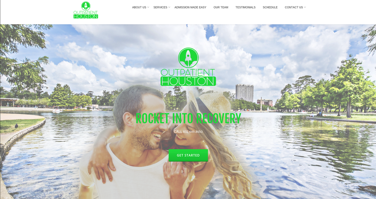 HouDesignLab's tweet image. We recently finished a complete marketing and branding package for @OutpatientHTX! Logo, website, and SEO!