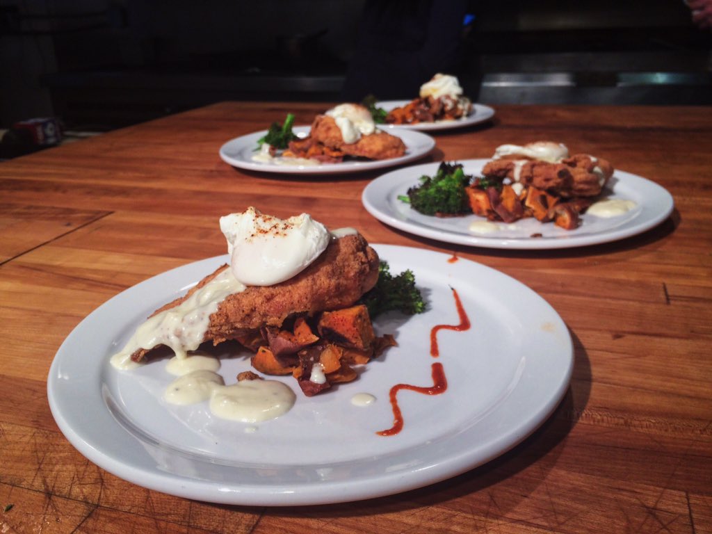 ExploreNLR's tweet image. And the finished product! Back on @FOX16News in 2. @chefferneau #EatNLR