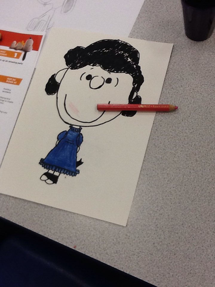stjosephskly's tweet photo. Lucy. Dream big artists showing their talents.#drawsnoopy https://t.co/C3H7NavYeV