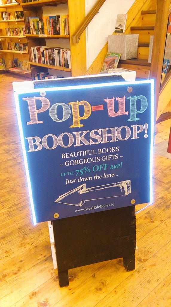 ScealEileBooks's tweet photo. Visit our Pop-Up #bookshop in #Galway for beautiful new #books , up to 75% off RRP! Find us at 22a William St #sale https://t.co/7lsADHQ2su