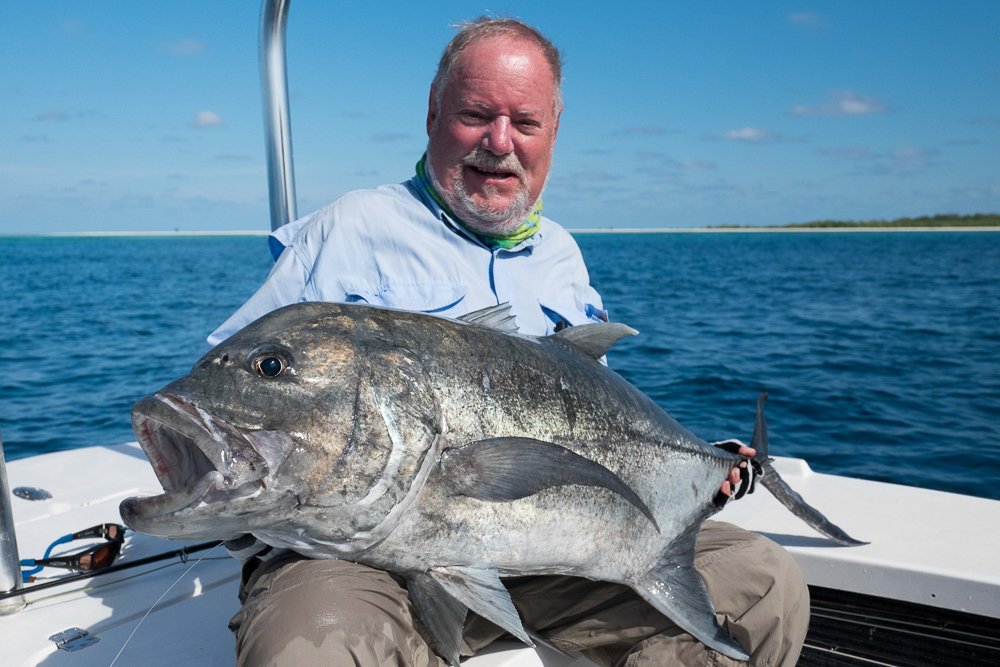 AlphonseFishing's tweet photo. Look at the size of the mouth on that #GT. Go on, put your head in there: we dare you! #JustKidding #BuildForTheWild https://t.co/piF6yYgDYQ