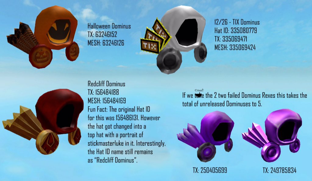 Roblox Id Hat Dominus Code