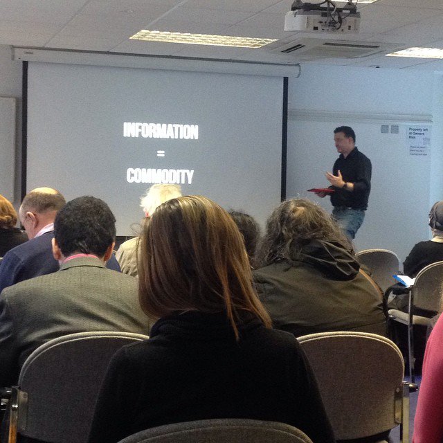 StarliteStalker's tweet photo. MmIT conference. The #digitaldivide #postsnowden era by Ian Clark #radicallibrariescollective #MmITAGM2015 #surveil… https://t.co/FJ2X354UMe