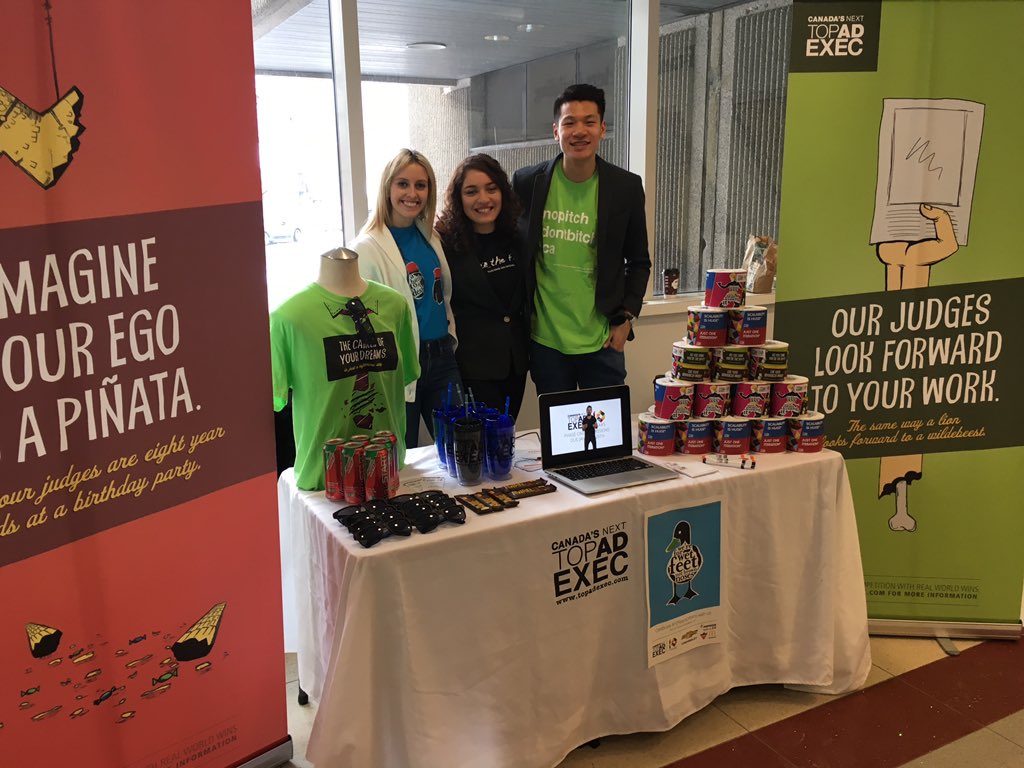 victoriawoood's tweet photo. @TopAdExec is at Laurier! Stop by the Peter's/Schlegel hallway to learn more! #10YearsOfWins #CNTAE https://t.co/QXfnkHjVnd