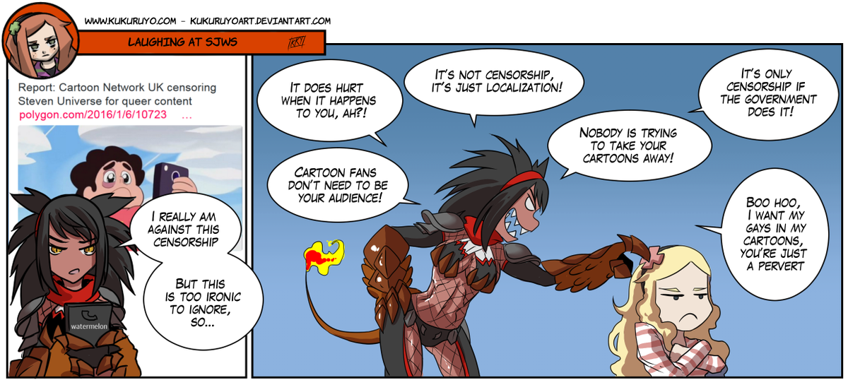kukuruyo's tweet photo. You reap what you sow, #sjw: https://t.co/YdJEz6wZOP #gamergate #notyourshield https://t.co/mD19AN5sxI