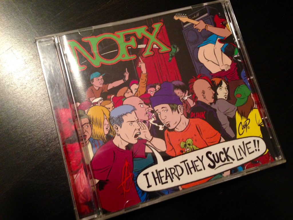 LeSpeaker's tweet photo. Ça faisait un bout que je l'avais pas écouté celui-là!! #nofx #iheardtheysucklive #fatwreck https://t.co/zNeXYFpRcD