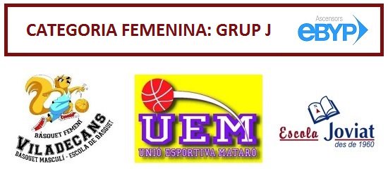 CESantNicolau's tweet photo. Equips Categoria Femenina #Ebyp-Grup J: @bfmviladecans B - @uemataro Lila - @BasquetJoviat B https://t.co/KYUc6kHH6T https://t.co/oMkkxXvhom