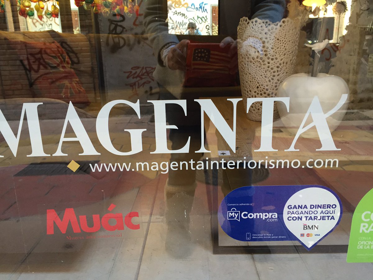 My_compra's tweet photo. Identifica tu comercio #MyCompra y gana euros al pagar con tu tarjeta @BMN_es .@magenta2022 es uno de ellos. #Murcia https://t.co/Lpl4mRlZER