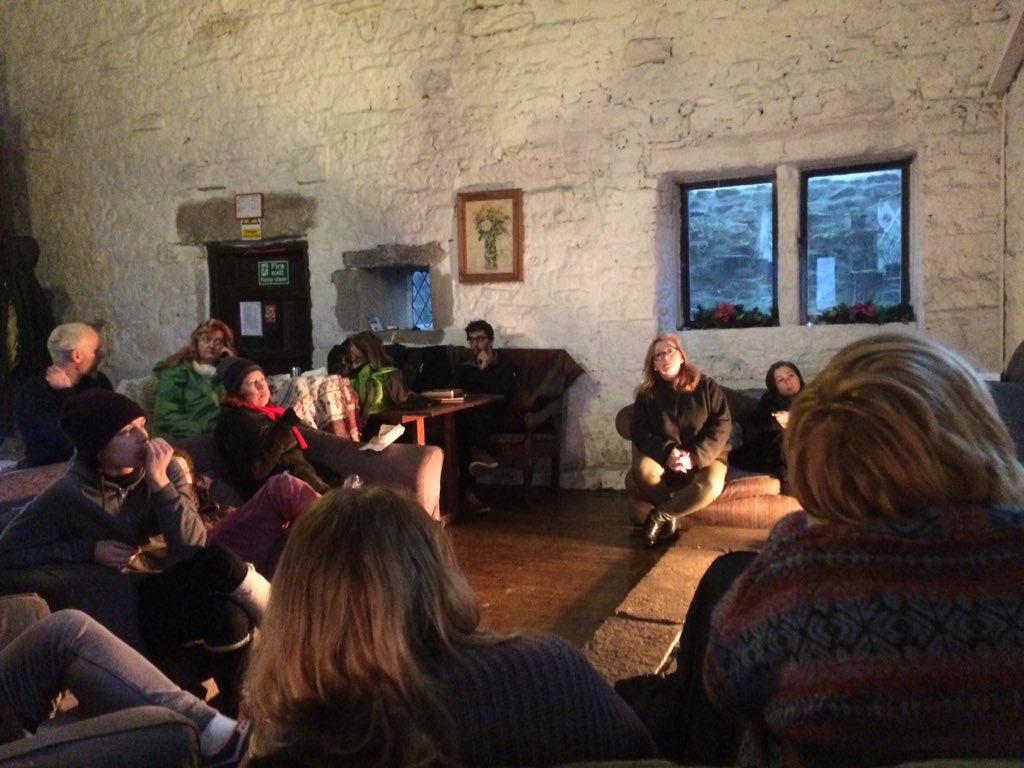 2016Crash's tweet image. The crash2016-ers settling in and warming up by the fire. We're ready for a big week!