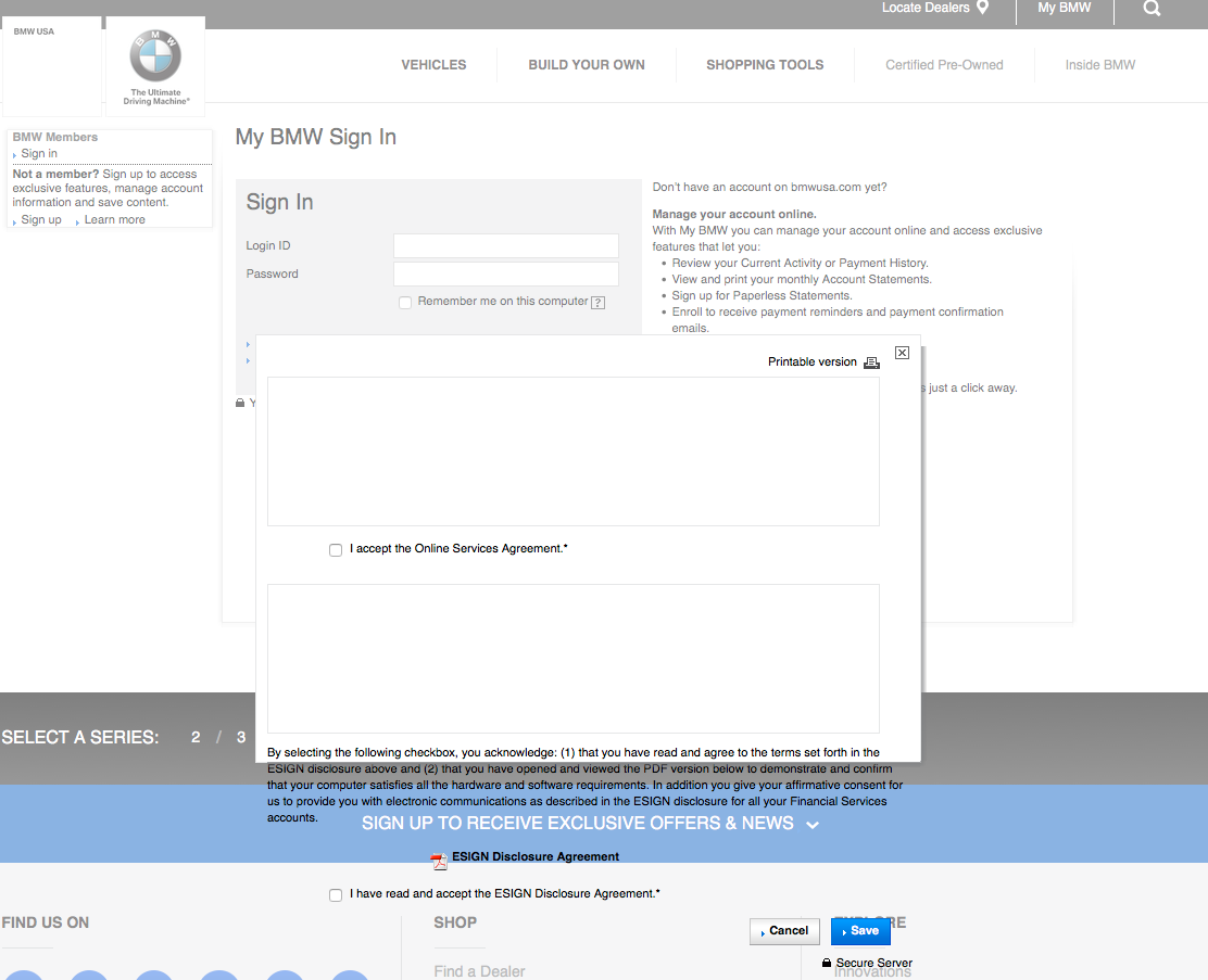 LanceCleveland's tweet image. No wonder @BMW in-car tech is horrid.  They can&apos;t even get website forms right.  #BMW #hireaprogrammer #UXfail
