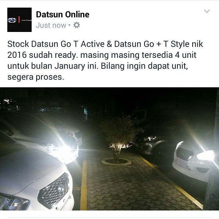Datsun Nik 2016, ready !!! namun terbatas