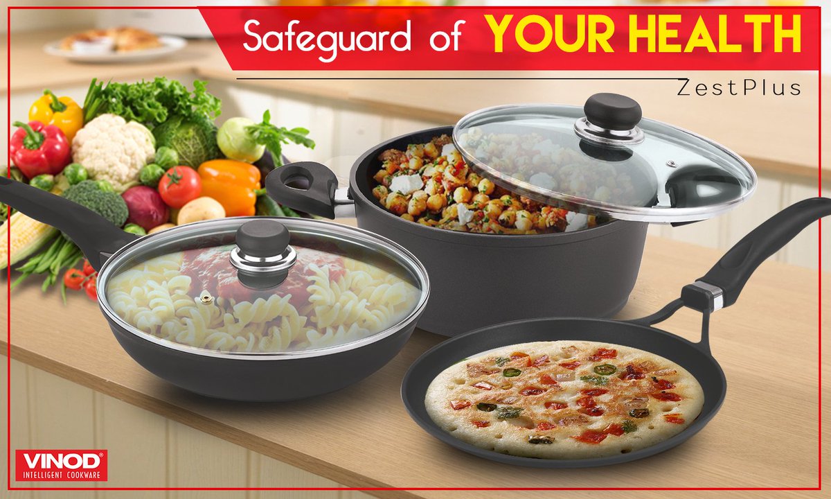 Vinod_Cookware's tweet photo. Your cooking now remains Zero Oil - Thanks to #Vinodcookware
#Nonstick #ZestPlus https://t.co/rUokrYY09m