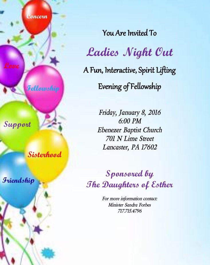 ebclanc's tweet photo. @juniboy3 @minsandraf Ladies 2morrow @6p Ladies Night Out is back. B there #ebclanc #doe #ladies https://t.co/eFmR4V8yq2
