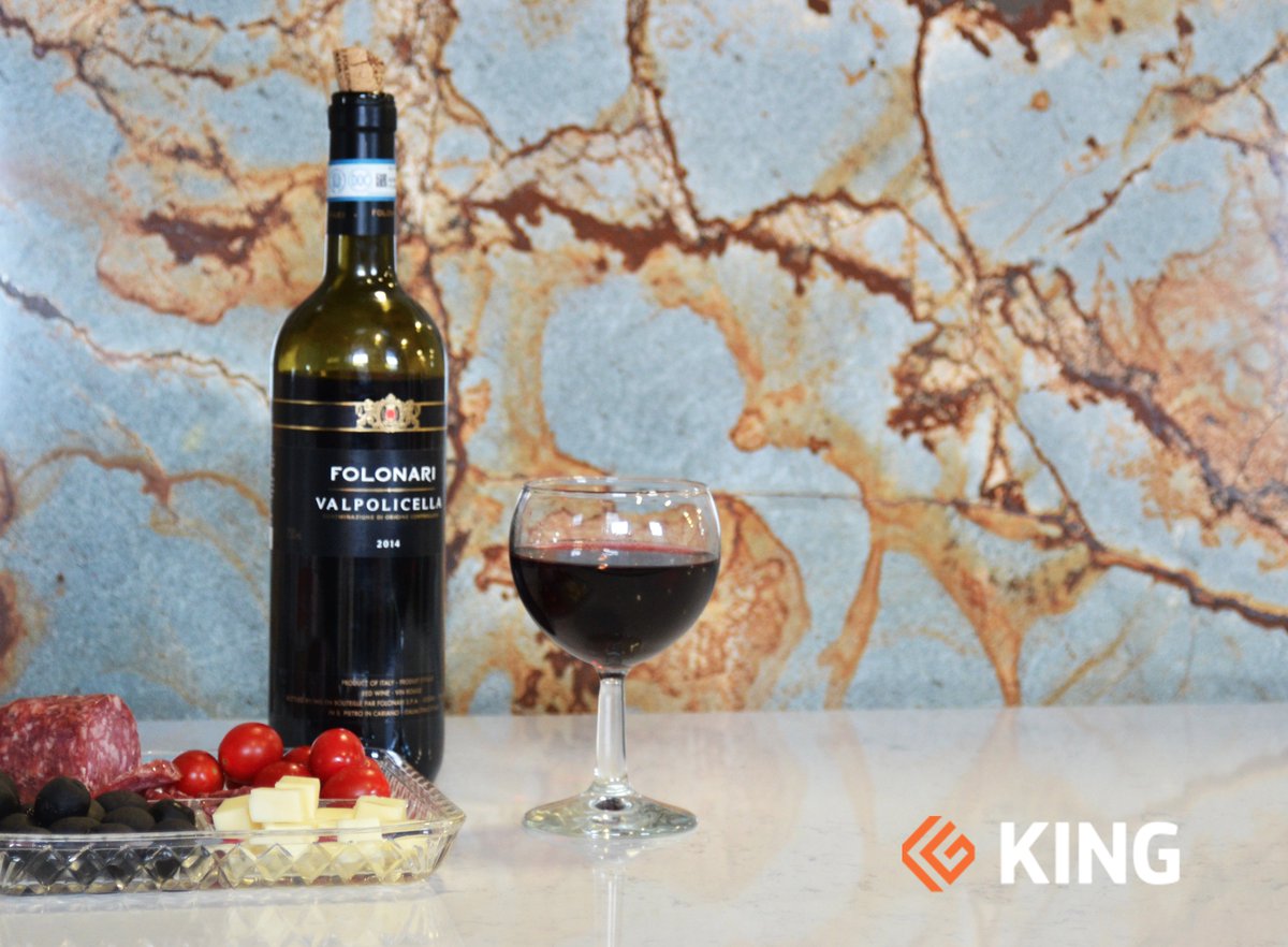 Certain #naturalstones are real pieces of #art, just like this beautiful Blue Mare #Quartzite. 
#KingGranite #design