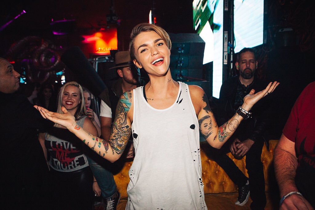 I'd go lesbian for Ruby Rose... Just a secret... She's more of a man than any real man..