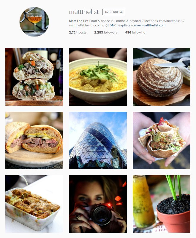 It's been all about #londoncheapeats on instagram.com/mattthelist this week. <a href="/LDNCheapEats/">London Cheap Eats</a> website launches on Monday!