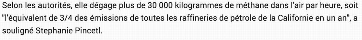 achartendrault's tweet photo. #voirtweetprecedent #methane #keepitintheground https://t.co/NguciEqIFO