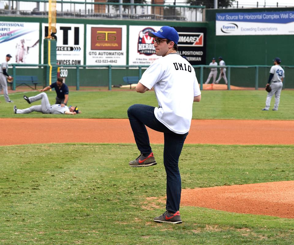 #TBT to our CMO throwing 1st pitch for the <a href="/RockHounds/">Midland RockHounds</a>! Bc Umio <3's #Midland we're giving you 60 days of TV on us!