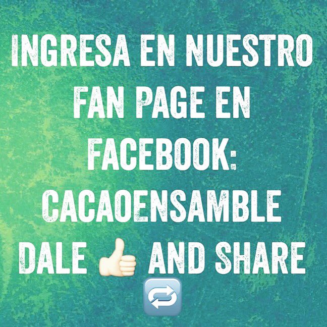 #fanpage #facebook CacaoEnsamble #instagram @cacaoensamble #music #ny #miami #weston #Houston