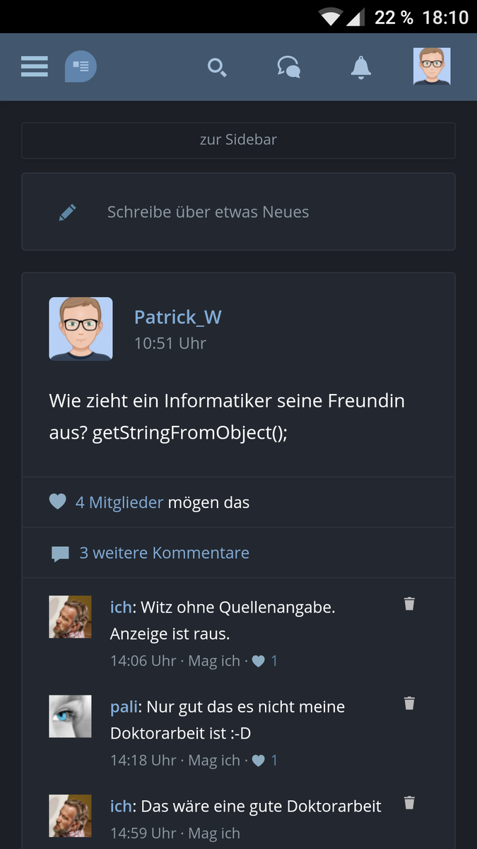 Mit einem neuen Dark-Mode geht es ins neue Jahr. Das dunkle Theme steht zusätzlich zum bisherigen zur Verfügung.