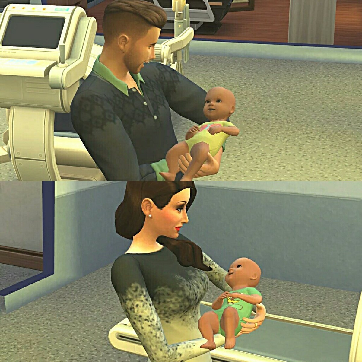 MsSimslover123's tweet image. Robyn-Dehilia &amp;amp; Marcus holding Keenan &amp;amp; Lacy.👶🍼👦🍼