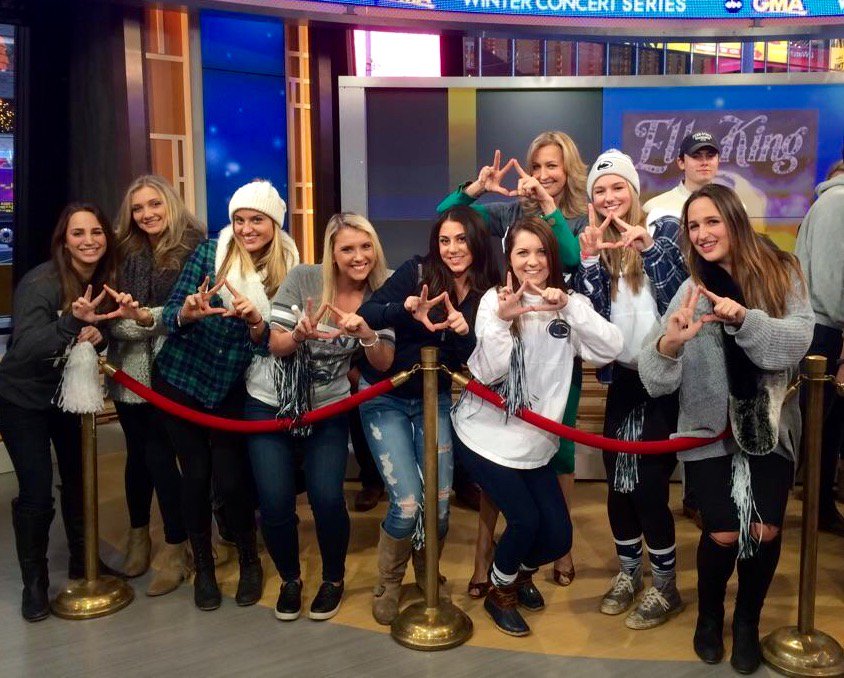 Had an awesome time on the Good Morning America show yesterday supporting our alumn <a href="/LaraSpencer/">Lara Spencer</a> !! <a href="/GMA/">Good Morning America</a>