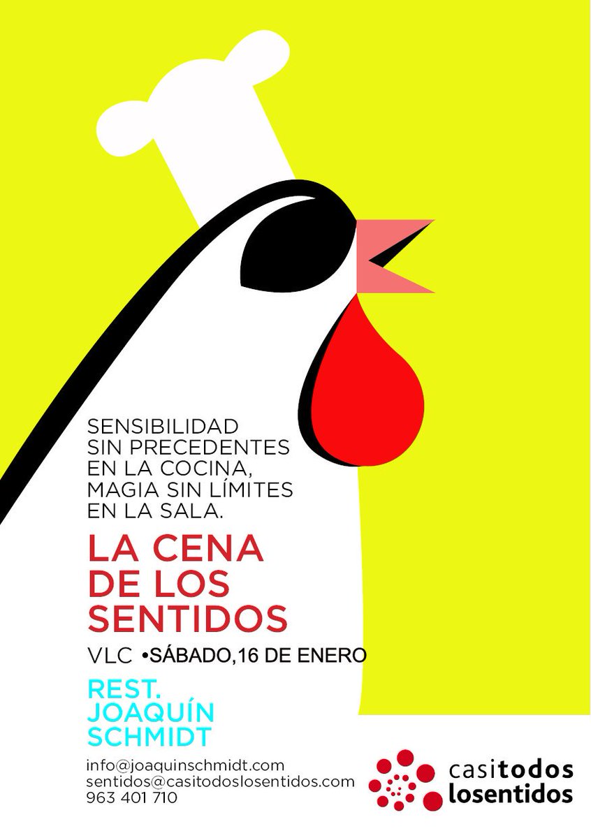 cenasentidos's tweet photo. Quieres sentir en enero? #cenasentidos #sentidos2016 . Viernes 15 y sábado 16 https://t.co/Y994gCAqx4