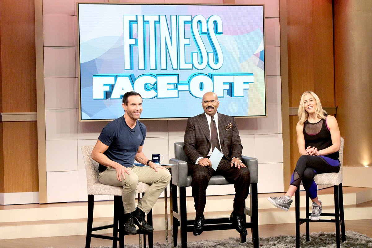 FOX5Atlanta's tweet photo. TODAY at 3 on #SteveHarvey: @jorgecruise & @LaceyStoneFIT face-off in a $50K fitness challenge! #FreshStartWeek https://t.co/qlhlWajdZ6