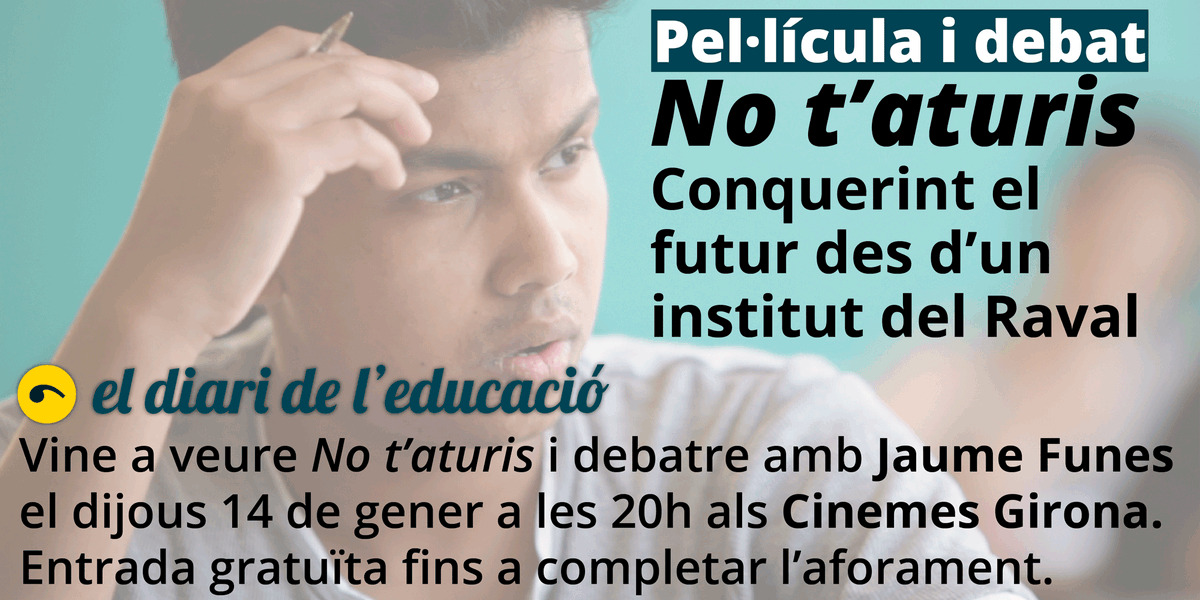 DiariEducacio's tweet photo. Et convidem a veure @notaturisfilm el 14 de gener. Amb entrada gratuïta! https://t.co/9huyP3TU6A T'ho perdràs? https://t.co/1Hy03DJ8bI