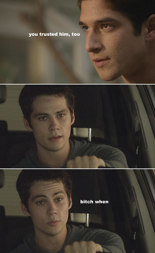 sinycath's tweet photo. Ok but this recap is pretty on point, because really WHEN did Stiles trust Theo? https://t.co/fNI9xmw8Qe https://t.co/vqoRRdkET8