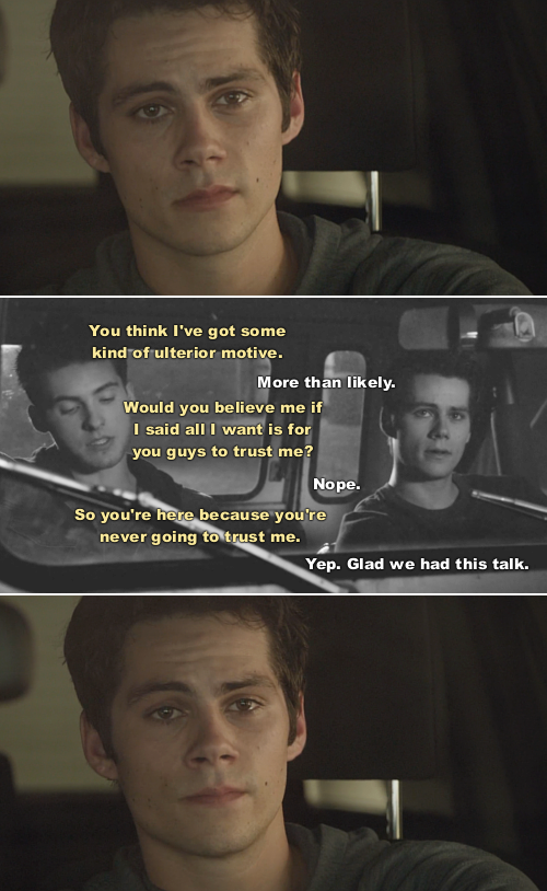 sinycath's tweet photo. Ok but this recap is pretty on point, because really WHEN did Stiles trust Theo? https://t.co/fNI9xmw8Qe https://t.co/vqoRRdkET8