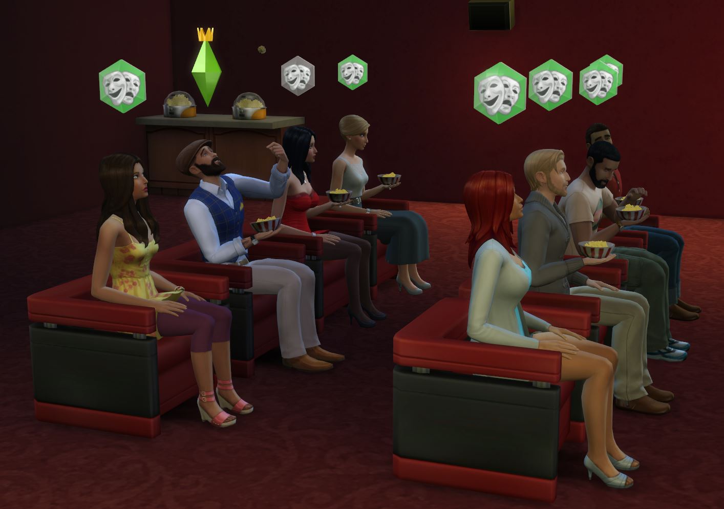«the sims 4: стиль инчхона» – sp25. The sims 4. Sims 4 кинотеатр. The sims 4. Sims 4 game.
