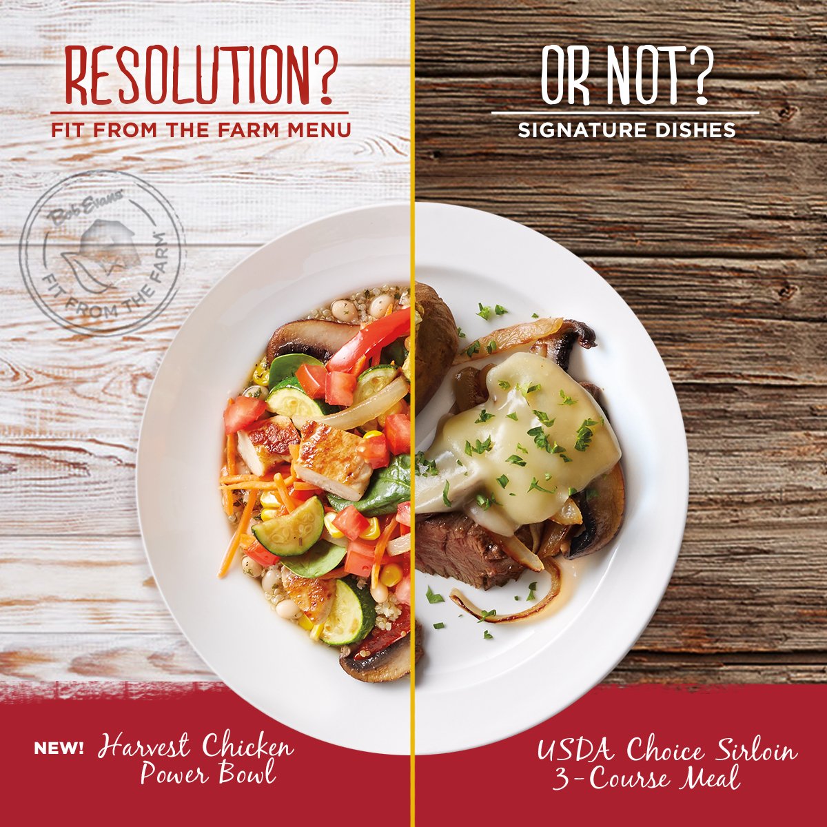 Bob Evans Restaurants On Twitter Make A Resolution To Eat Healthy Try Our New Harvest Chicken Power Bowl Or Treat Yourself To Our Signature Dishes Https T Co Iuwmggphbc