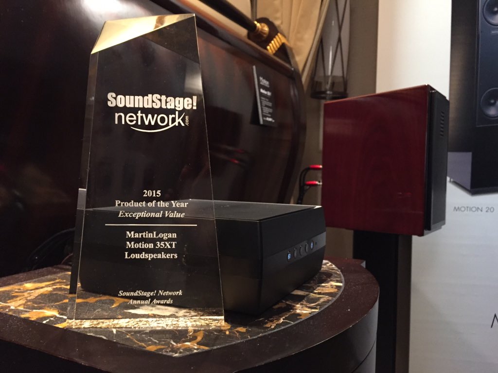 MartinLoganLtd's tweet image. Driving the @MartinLoganLtd Motion 35XT with Forte wireless amp at CES 2016! And we got a Product of the Year award