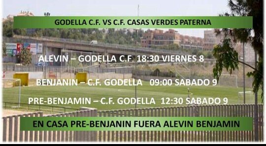 casas_verdes's tweet photo. Estos son los partidos para este finde semana https://t.co/frDcZWEQpg