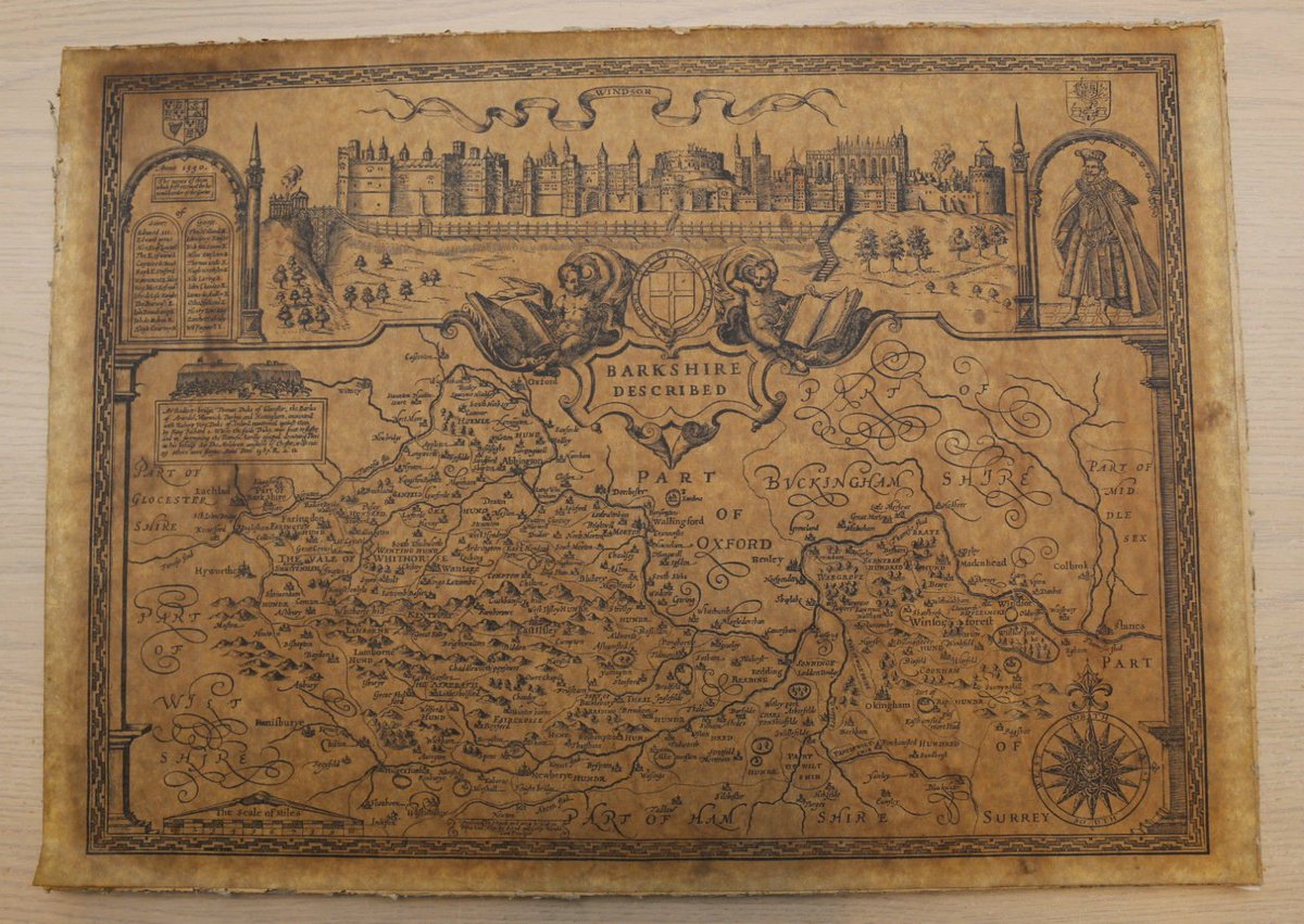 PremierCoin's tweet image. #Barkshire Described by John Speed - 1614 - Original  #antiques #maps #antiquemap #England goo.gl/8LXFbN