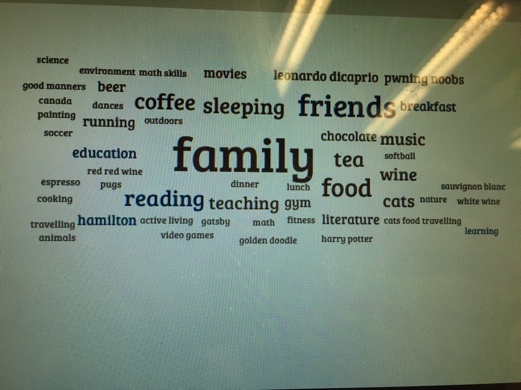 msapepper's tweet photo. things that I/S ICT for teaching and learning students care about #techknowteach https://t.co/iOWwDPqgTF