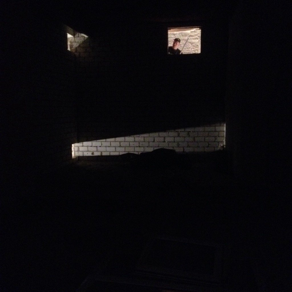 Spot the builder in screen 2 future projection hole #construction #futurecinema