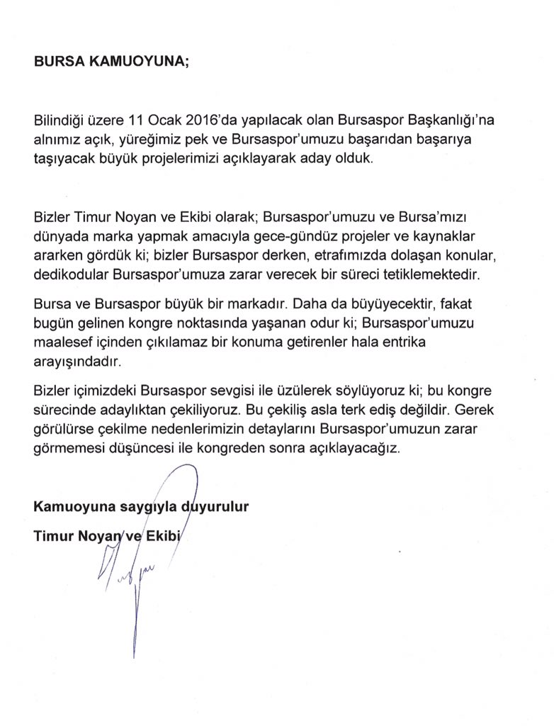 Kamuoyuna saygıyla duyurulur.
Timur Noyan Ve Ekibi