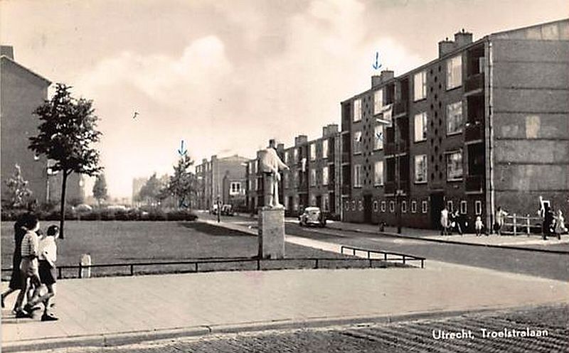 Tuinwijk, Troelstralaan - 1969 | Op de hoek met de Draaiweg (Foto CW)