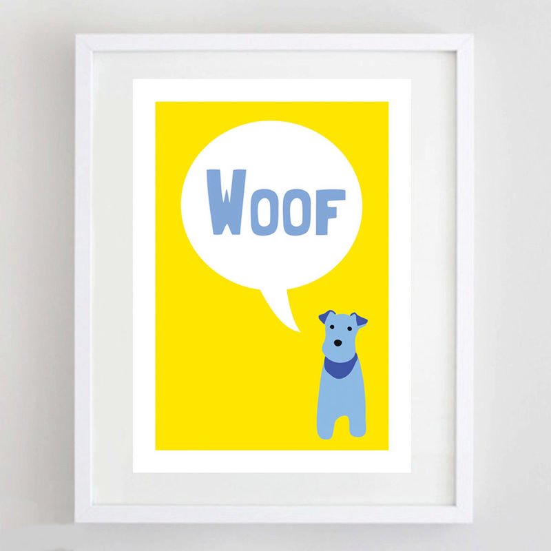 Life goals for 2016. Must own this 'Woof' dog print #foreverfoxed