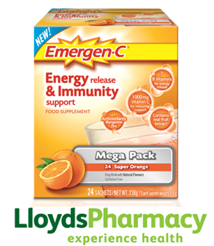 LloydsPharmIre's tweet photo. *COMPETITION*

We are giving away Emergen-C Energy Release &amp; Immunity Support, to enter simply #Follow and #Retweet https://t.co/R8zHTo9GlX