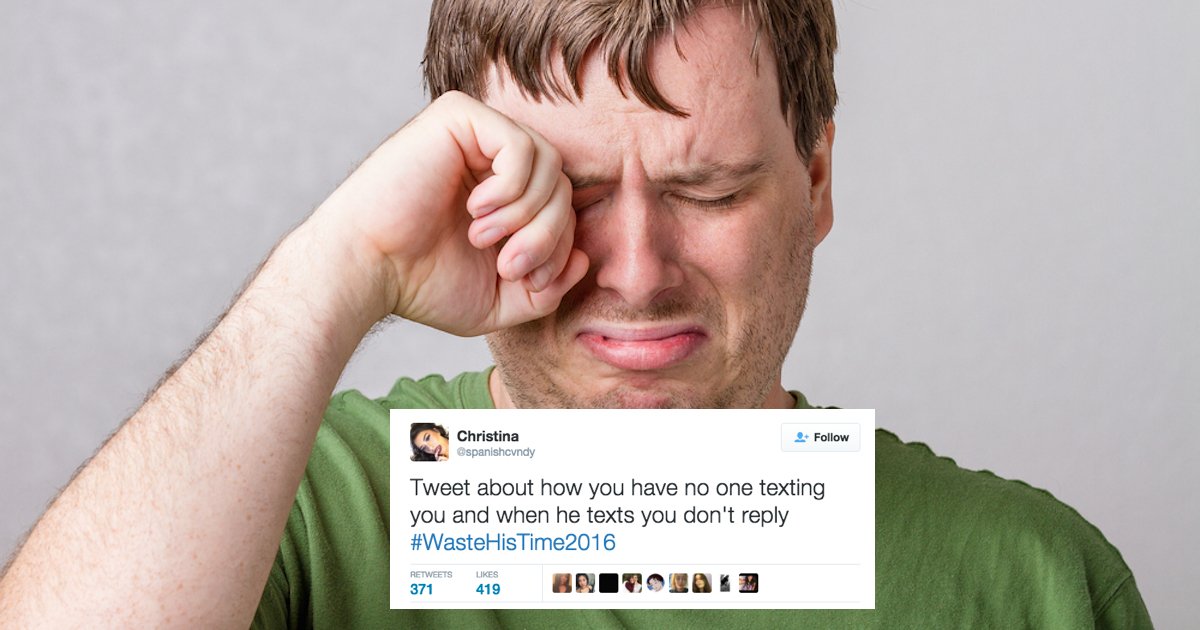 someecards's tweet photo. Women sick of having their time wasted by men turn the tables with #WasteHisTime2016 https://t.co/lSA33Q1yQ1 https://t.co/iphv4CwXcO