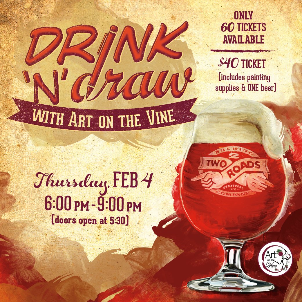 2RoadsBrewing's tweet photo. Drink n Draw is BACK at #tworoads https://t.co/j5GTO4dDDm https://t.co/xC8FjMvW01